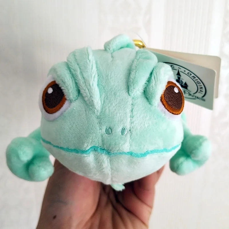 Kawaii dibujos animados Disney enredados Pascal juguetes de peluche lindo moda camaleón relleno Animal monedero para niñas niños regalos de cumpleaños