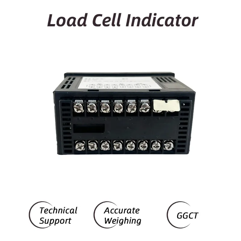 Load Cell Weight/Force Indicator, 0.8-2.5mV/V Input, Dual Alarm Output, IP65 Front, AC 100-240V