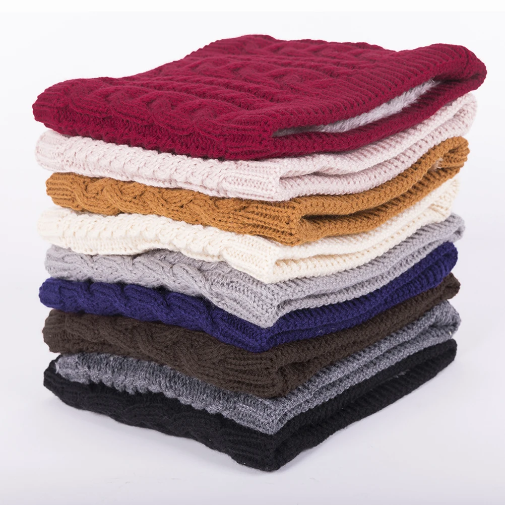 

Warm Scarves Collar Circle Woolen Soft Cozy Classic Color Circle Scarf Knit Fashion Winter Fall Accessories