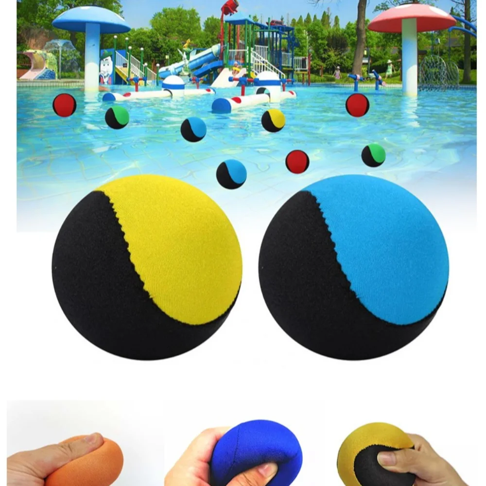 Squeezable Water Bouncing Ball 5.5cm Water Surf Elastic Ball Soft TPR Bouncing Vibrating Ball Kids Adult