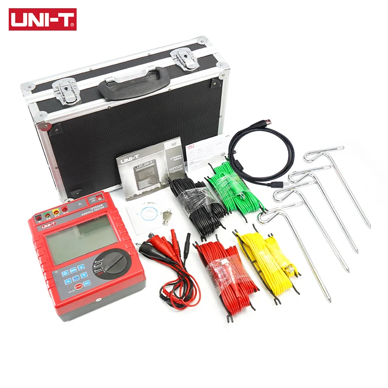 UNI-T Earth Resistance Tester UT523A Digital Ohm meter Smart Insulation Tester Ground Tester Milliohm Meter