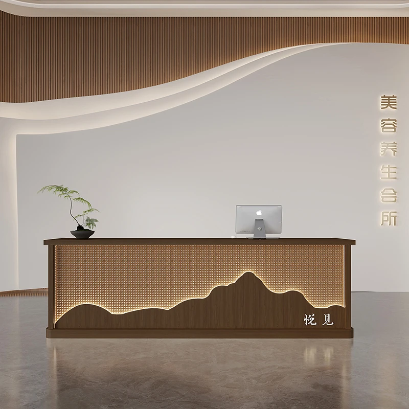 Shop Modern Reception Desk Office Grocery Store Check Out Information Reception Desk Podium Comptoir Caisse Reception Furniture