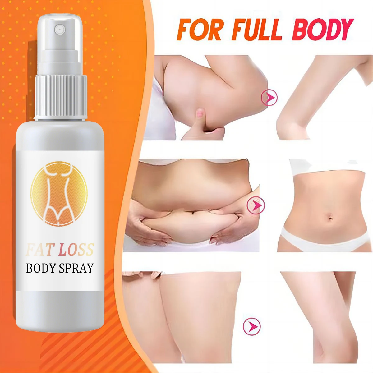 Fat Burner Spray Let Body Sexy Oil Weight Loss Slimming Spray Break Down Fat Burner Slimming Firming Cellulite Reducing