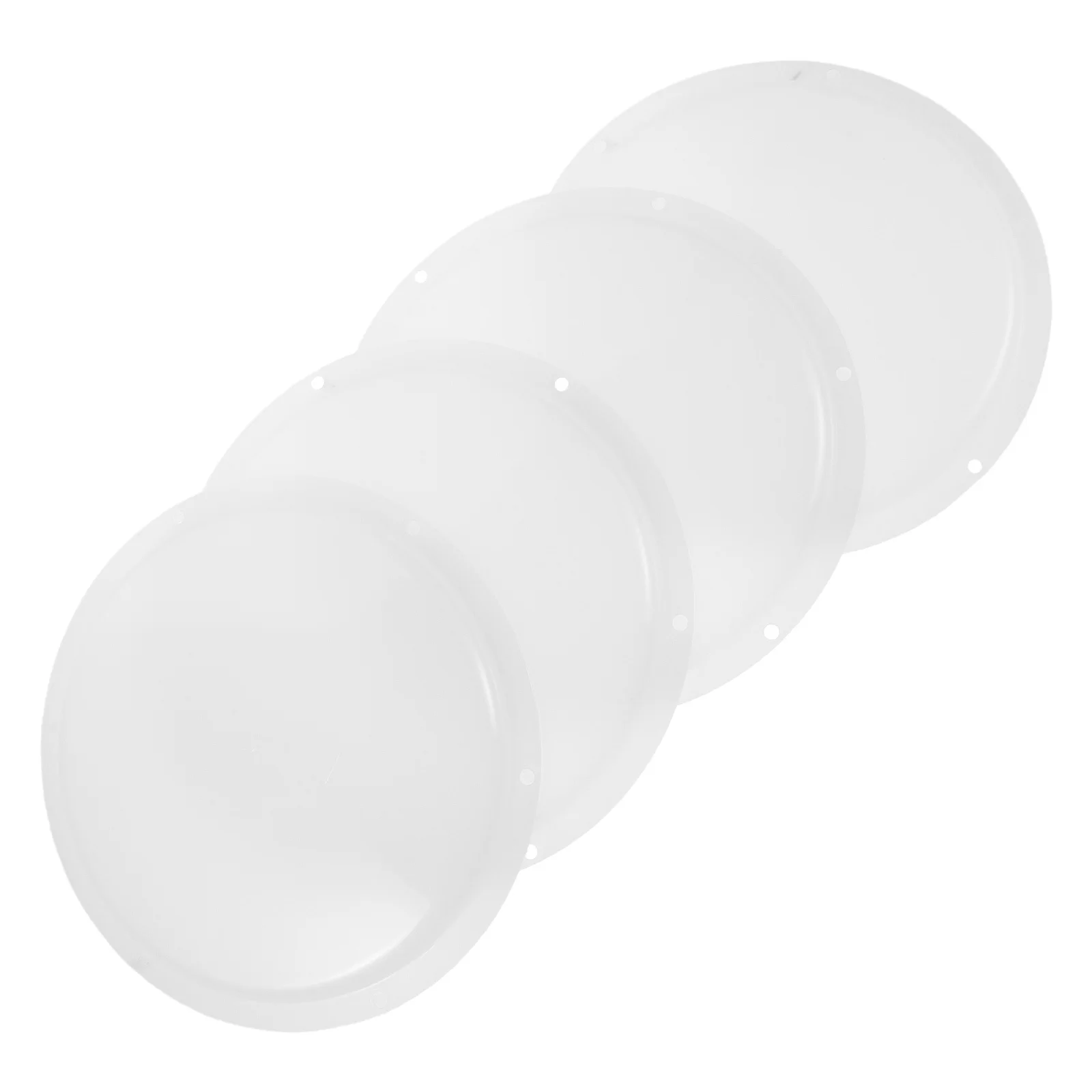 4pcs Anti-Fog Led Light Cover Replacement Round Plastic Lamp Shade Diffuser For Bathroom Kitchen Ceiling Fixture Bulb Guard