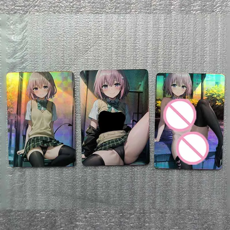 Goddess Story DIY homemade flashcards Yae Miko Shenhe Hu Tao Raiden Shogun Tokisaki Kurumi boy Toy collection Birthday gifts