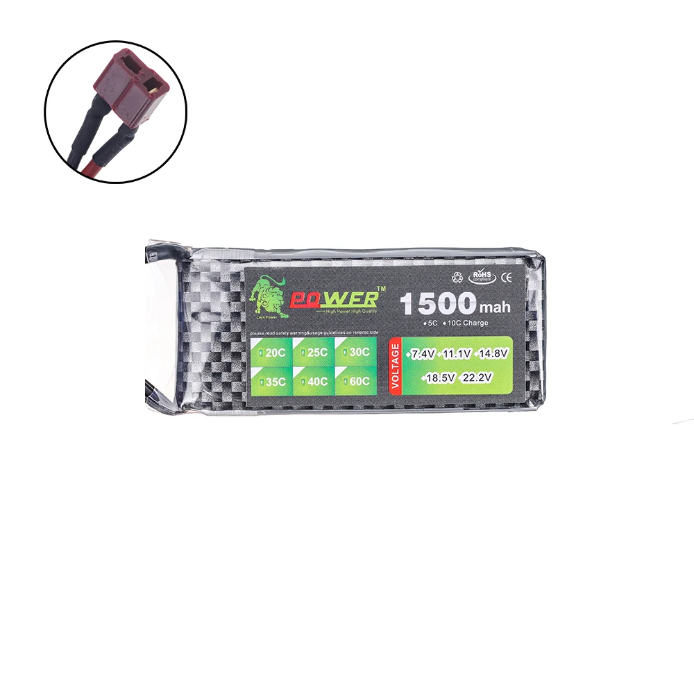 7.4V Lipo Battery 2S 1500mah 1800mah 2200mah 2800mah 4200mah 5200mah 7.4V Dean T XT60 Plug RC Parts 7.4V RC Helicopter Battery