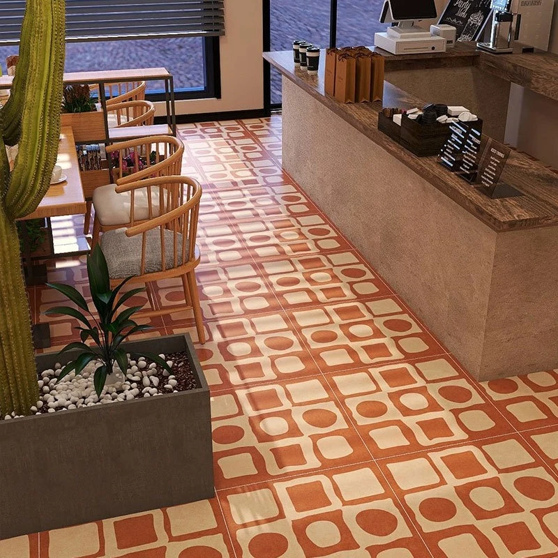 Tile fresh large tile 600x600 all-ceramic retro courtyard homestay brick shop balcony non-slip tile