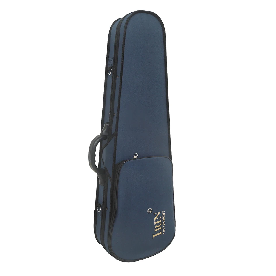 IRIN Violin Case Portable Violin Soft Lining Suitcase Blue Oxford