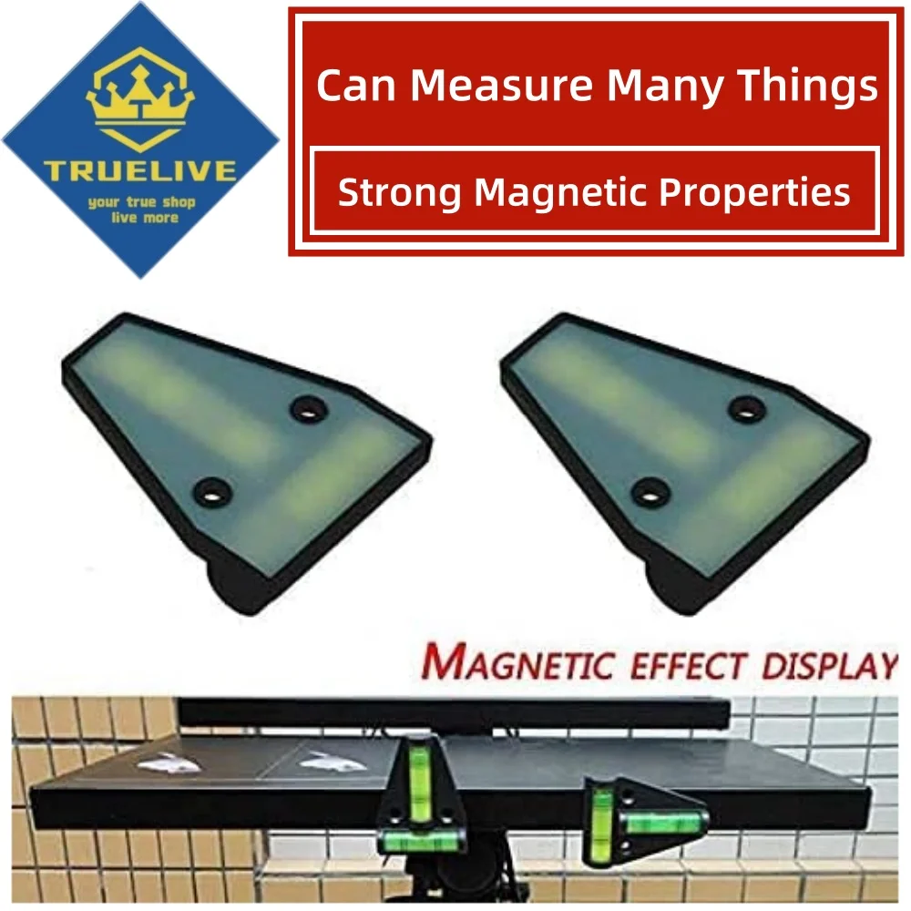 5/3/1PCS T-Type Bubble Spirit Level Magnetic Torpedo Level Ruler Machinery Durable Measuring Leveler Bubble Measure Tool Mini