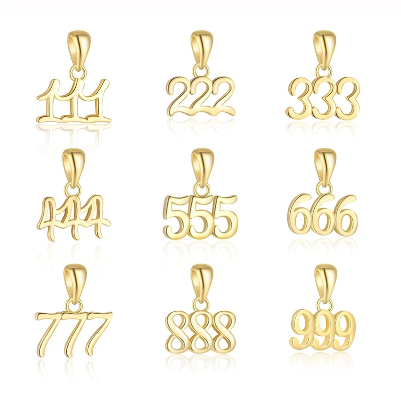 

Real 925 Sterling Silver Lucky Numbers Pendant Necklaces for Women Trendy Minimalist Fine Jewelry Personality Accessories