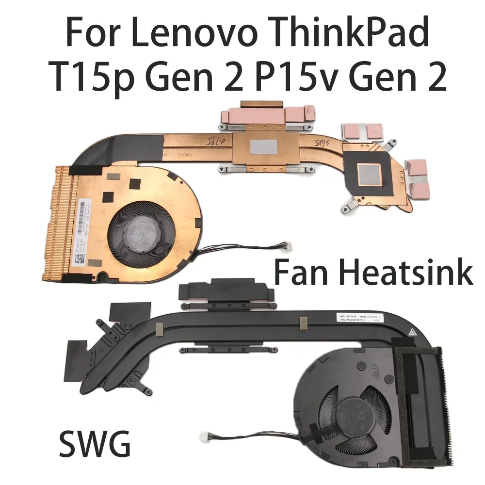 

Original For Lenovo ThinkPad T15p Gen 2 P15v Gen 2 Laptop Fan Heatsink CPU Coler Cooling FRU:5H41B77218 5H41B77219 SWG