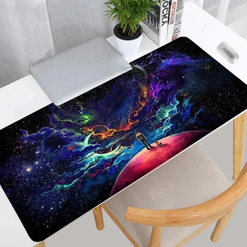 SF Space Mousepad Home XXL New Large Mouse Mat MousePads Office Laptop Carpet Soft Anti-slip Desktop Mouse Pad 900x400 Mouse Mat