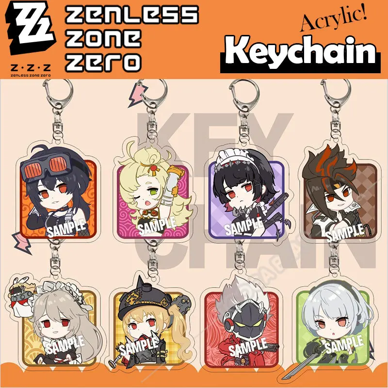 Porte-clés de jeu Zenless Zone ontari, porte-clés en acrylique, porte-clés pendentif, accessoires de cosplay, Grace, Howard, cl rina, cadeau JOGift