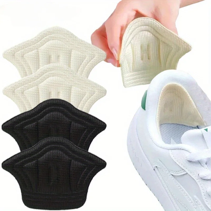6 Stück Ferseneinlegesohlen für Schuhe, Patch-Fersenpolster für Sportschuhe, verstellbare Größe, Fußpolster, Einlegesohle, Schuh-Fersenschutz, Rückenaufkleber