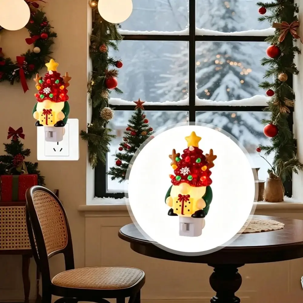3D Drop Ornament Christmas Tree Night Light Warm Light Holiday Lighting Christmas Pendant Warm Soft Light Soft Light