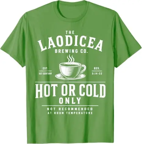 The Laodicea Brewing Co. Heiß- oder Kaltgetränk-T-Shirt mit Bibelvers-Spielerei, Y2K Lukewarm Christlicher Glaube Spruch T-Shirt, Neuheit Geschenk Mode – Detail 9