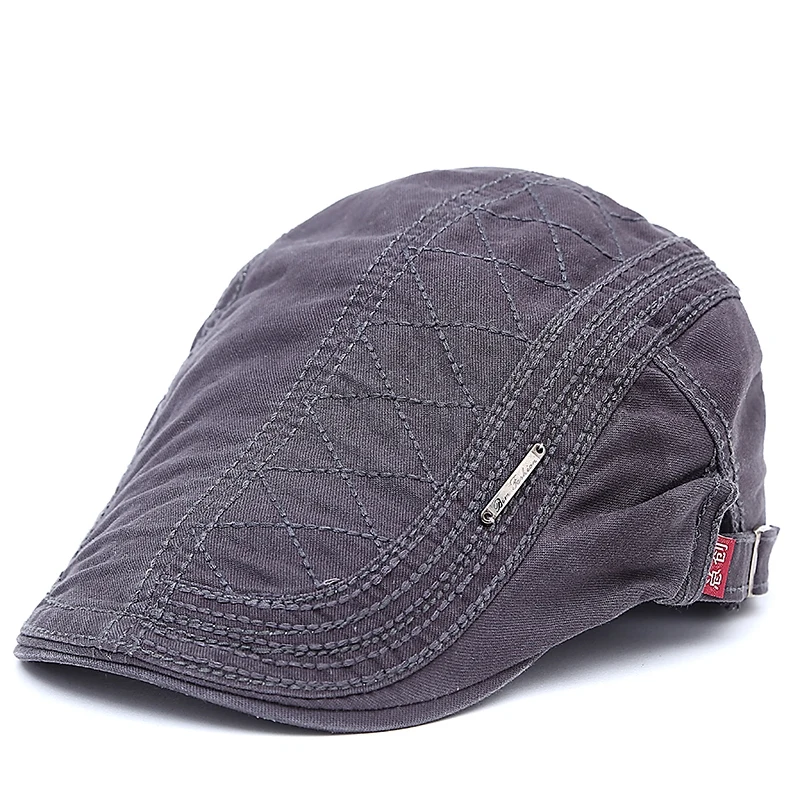 2024 New Cotton Beret Hats for Men Women Summer Flat Cap Male Vintage Casquette Caps Fall Berets Men\'s Hat for Auntumn Winter