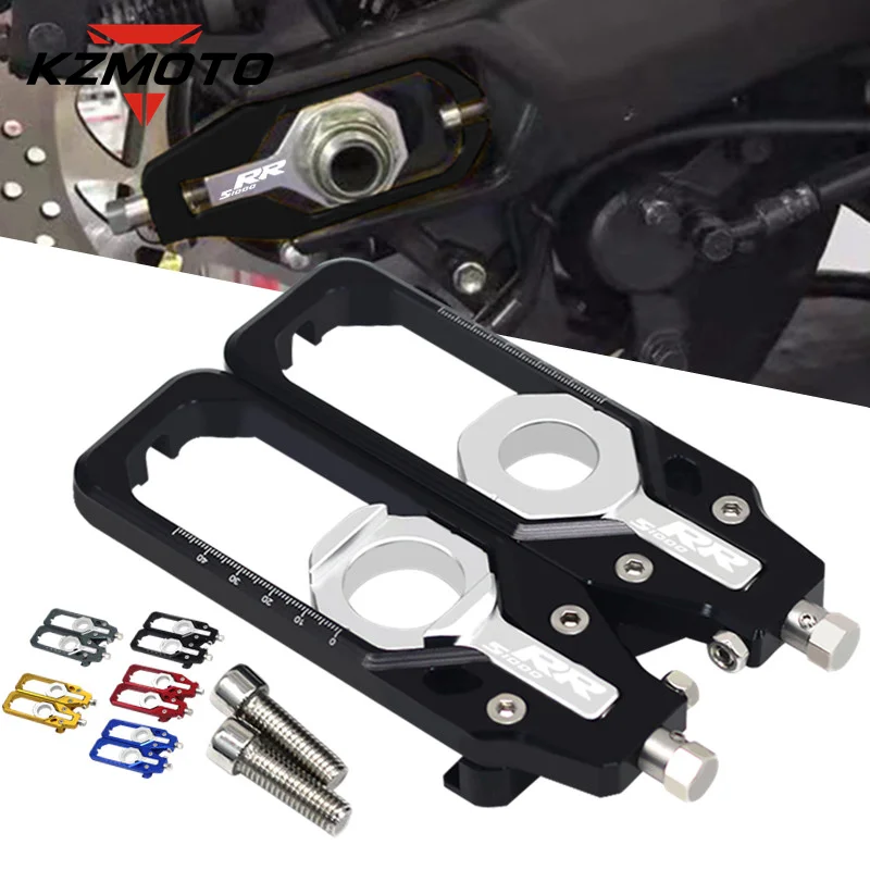 

2025 Motorcycle Accessories CNC Rear Axle Chain Adjuster Tensioners Catena Spool For S1000R S1000RR s1000r s1000rr HP4 2012-2015