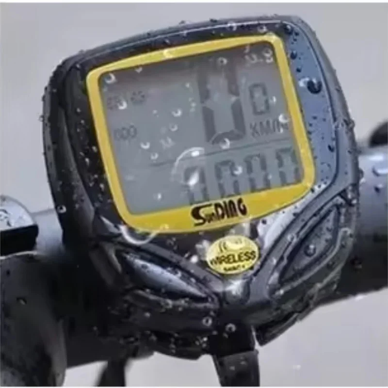 

Wireless Bicycle Speedometer and Odometer Wireless Waterproof Cycle Bicycle Computer with LED Display