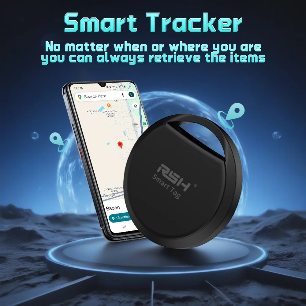 

RSH Security Anti-Loss BT Tracker For Android Portable Locator Work with Google's Find Hub Finder for Samsung Moto Oppo Air Tag