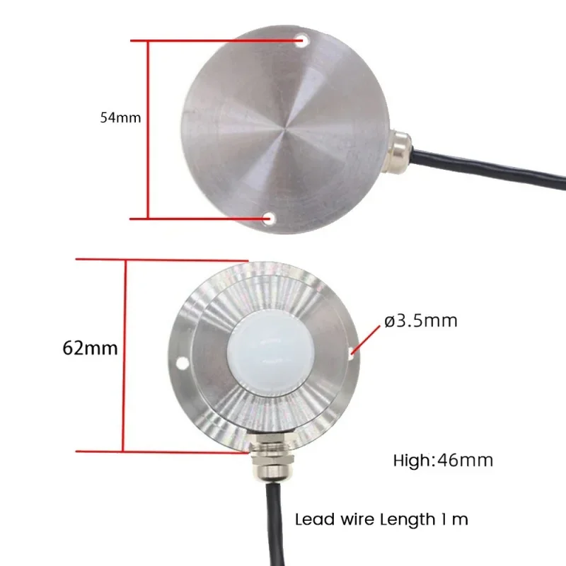 Stainless Steel Illuminance Sensor Industrial-Grade Brightness Detector Transmitter Probe RS485 0-10V 4-20MA Output