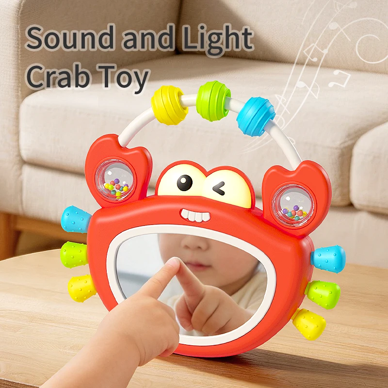 chocalho-de-caranguejo-com-luz-e-musica-espelho-de-atividades-para-bebes-com-mordedores-brinquedo-sensorial-para-recem-nascidos-de-0-a-12-meses