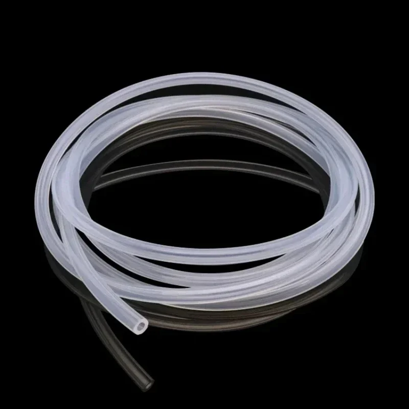 Food Grade Clear Transparent Silicone 1 Meter  Rubber Hose ID 0.51 2 3 4 5 6 7 8 9 10 mm O.D Flexible Nontoxic Silicone Tube