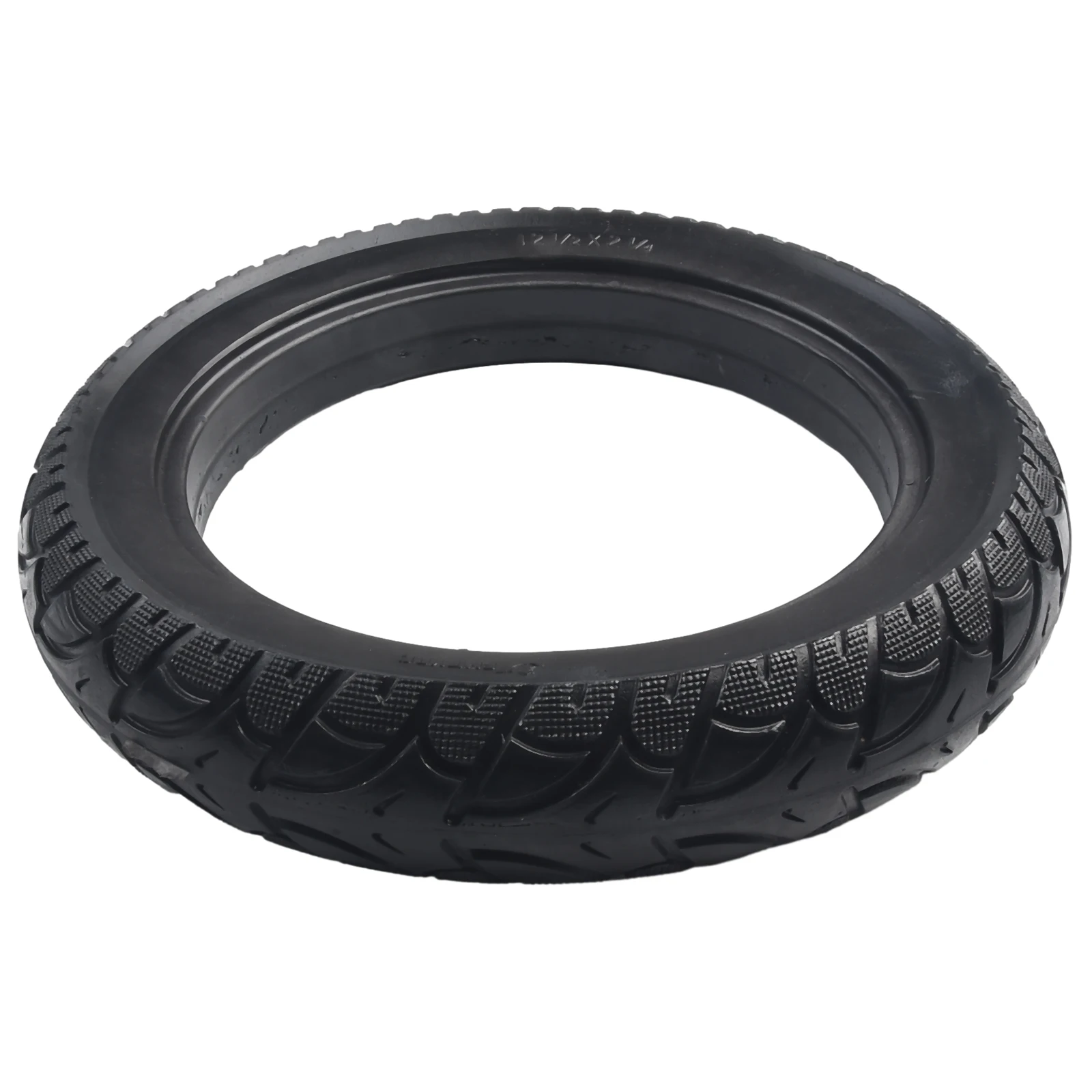 12x2.4 Solid Tire for ebike Scooter - Engineered Rubber with Uniform Compression Properties Full for tread Width