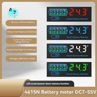 A07F-18650 Li- Lipo Lithium Test 7-55V Acid Battery Level Indicator Tester LED Display Meter Module Capacity Voltage Meter
