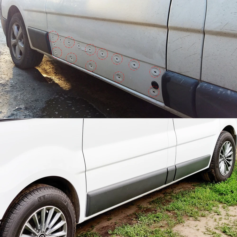 For Nissan Primastar Interstar NV400 Opel Vivaro Car Side Lower Body Door Panel Trim Rivets Fixing Clips Accessories 7703077420