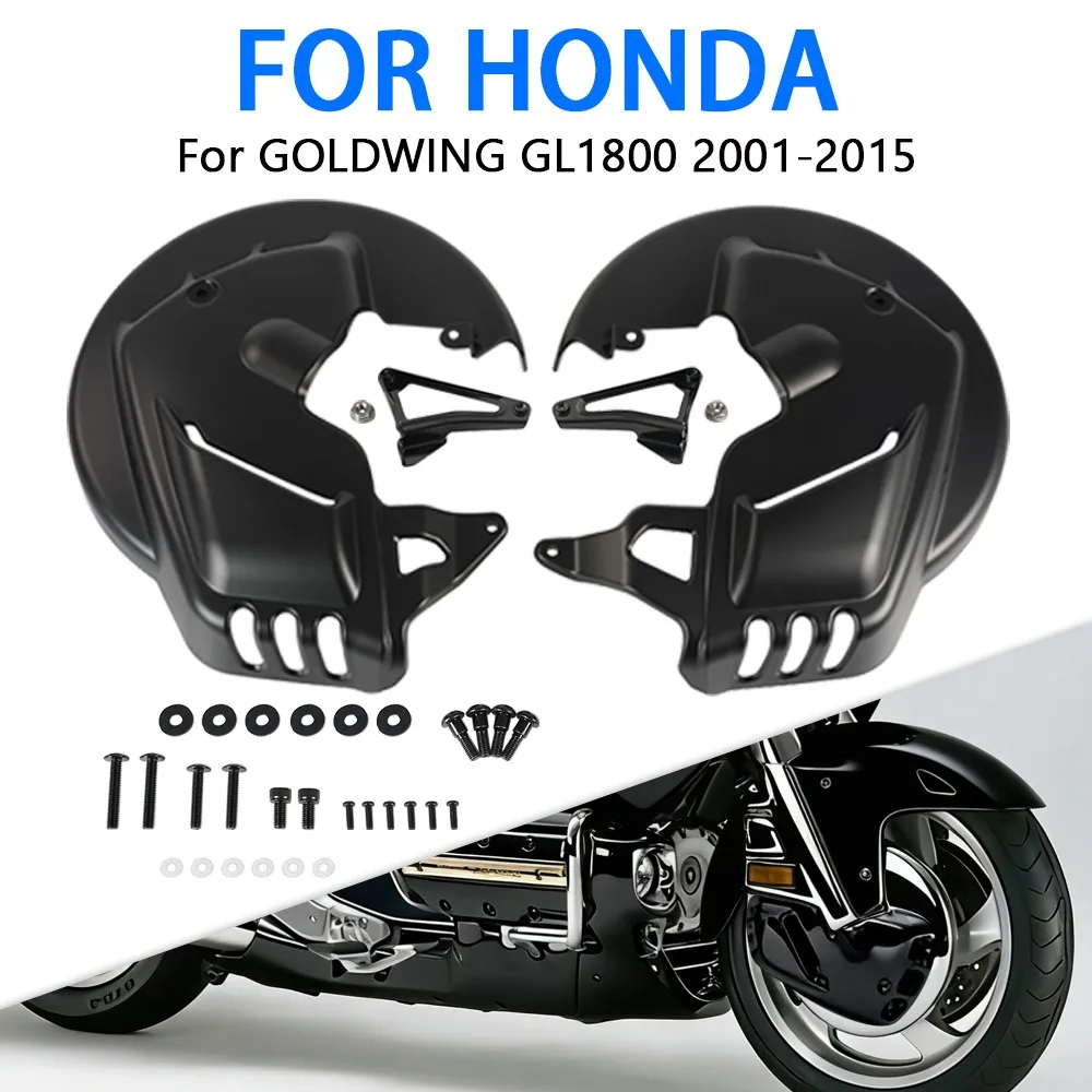 

Bright Black Brake Rotor Disc Decorative Covers Motorcycle Accessories Fit For Honda Goldwing GL1800 F6B 2001 - 2015
