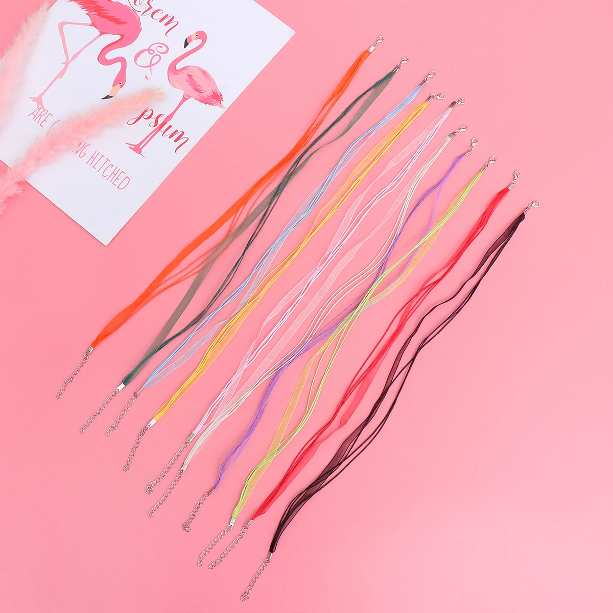 

100 Pcs Snow Yarn Wax Thread Bracelets Jewelry Making Supplies Line Accessories Necklace Cord Adjustable Rope