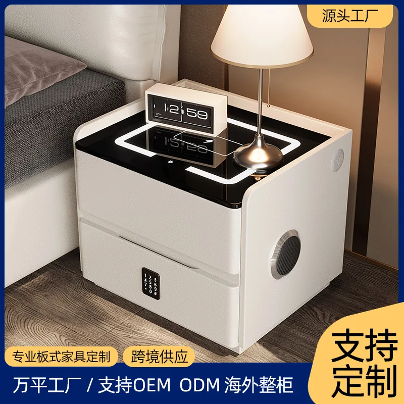 

Умная прикроватная тумбочка класса люкс с высоким уровнем эстетики, новинка 2025 года, для спальни, маленькая, простая, современная, с выдвижной полкой