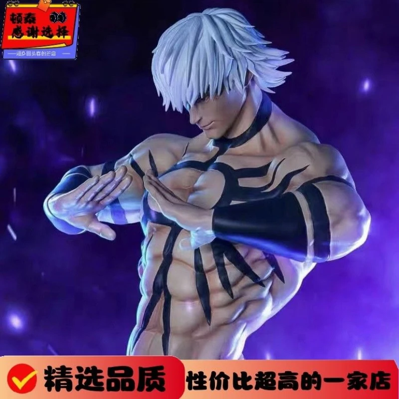 【الدفع الكامل في المخزون】50 سم طويل القامة Street Fighter، Tekken، The King of Fighters Orochi Figure 97 Game Statue ASAI