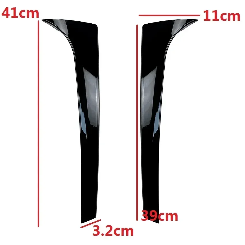 Pair Glossy Black Vertical Rear Window Side Spoiler Wing For Skoda Karoq For Skoda KODIAQ Auto Replacement Parts Spoilers & Wing