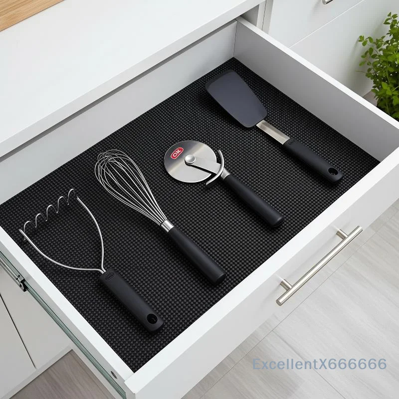 절단 가능한 PVC 미끄럼 방지 메쉬 그리드 매트, 강 - Kitchen Appliances Cabinet 리뷰 및 가격