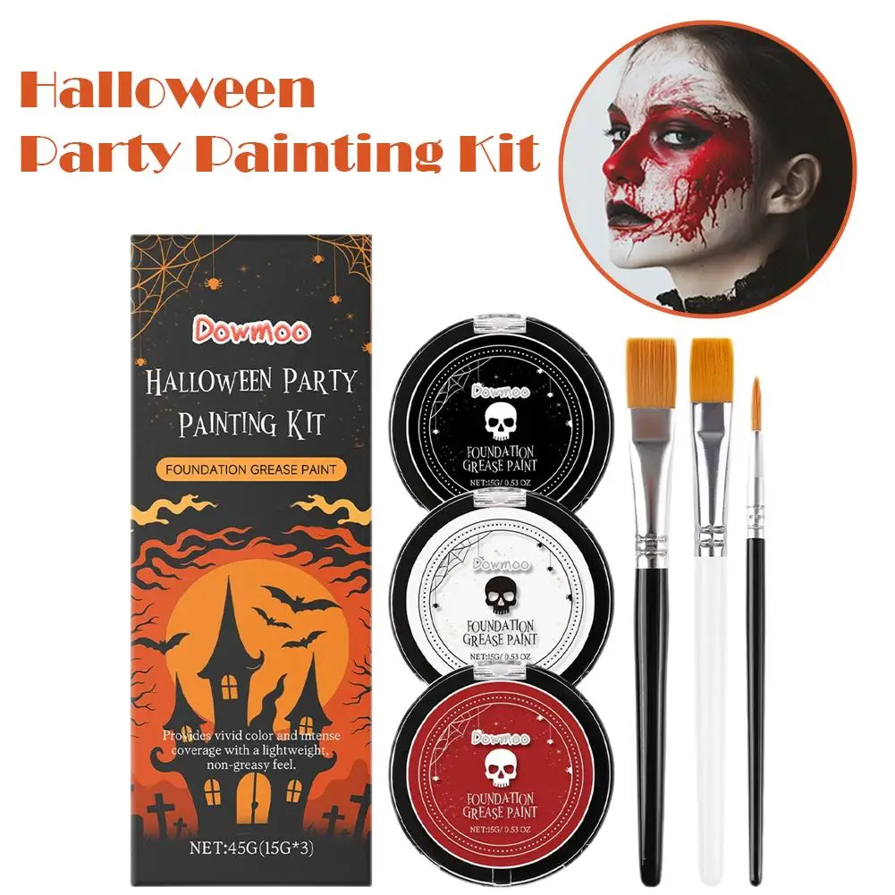 Maquillaje de alta calidad, maquillaje Facial de alto rendimiento de Color, fiesta navideña, creatividad, juego de pintura para fiesta de baile de Halloween