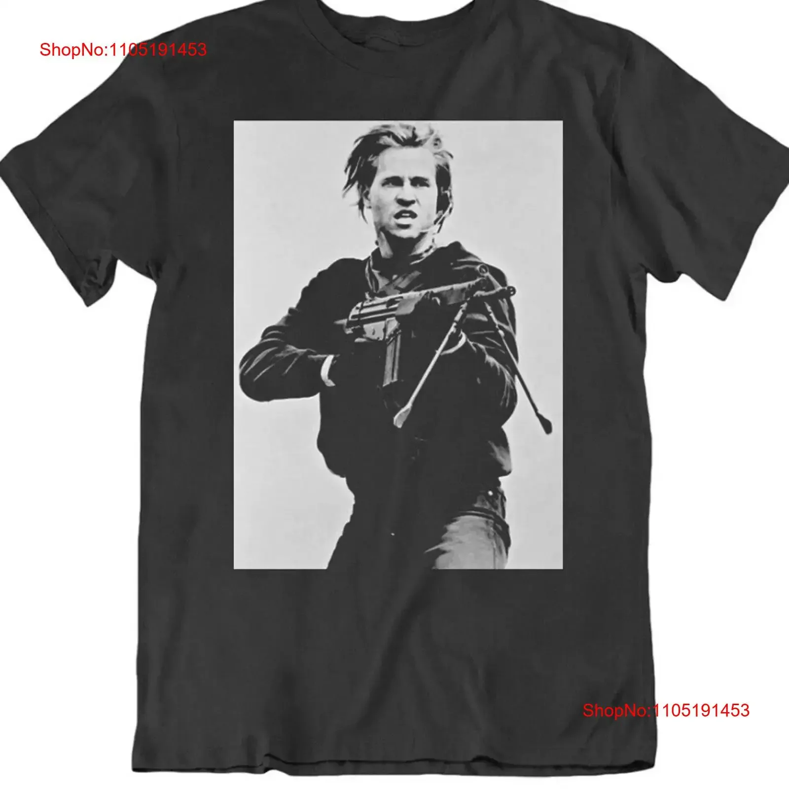 

MEMORY Val Kilmer Black and White T shirt size S 5XL vintage Washed Comfortable streetwear graphic Stylish fashion
