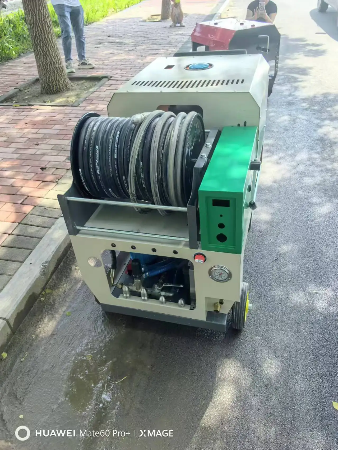 Heavy Duty Diesel Pressure Washer, Made in Germany, for Pipe and Drainage System Cleaning, Diesel Sewer Jetting Machine