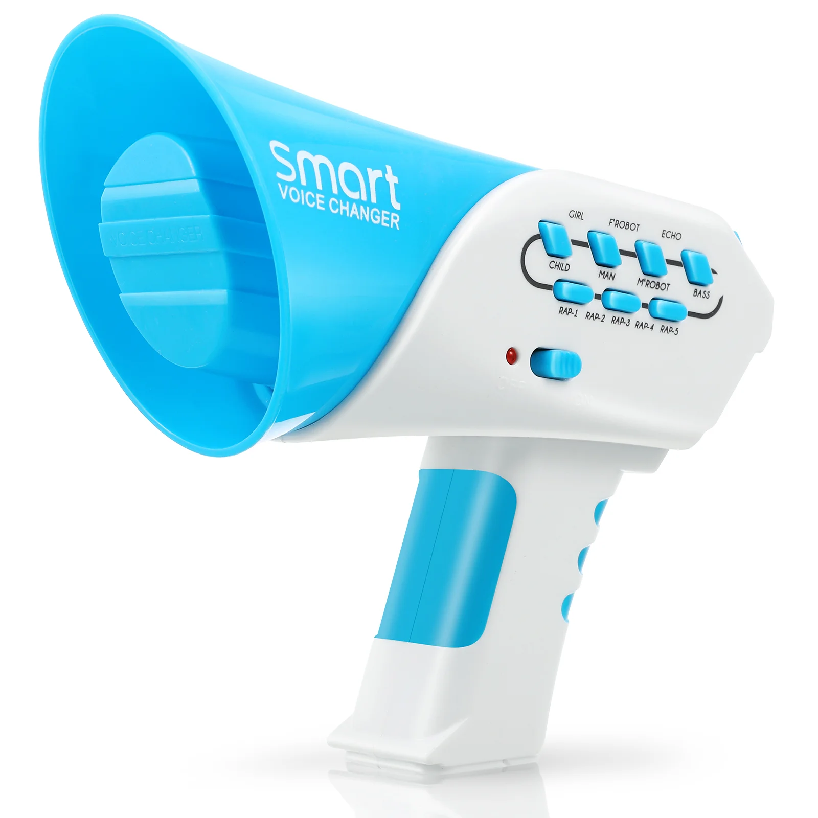 Mini Speaker Child Cosplay Megaphone Kid Voice Ticky Toy Changer Toddler Party Prank Blue