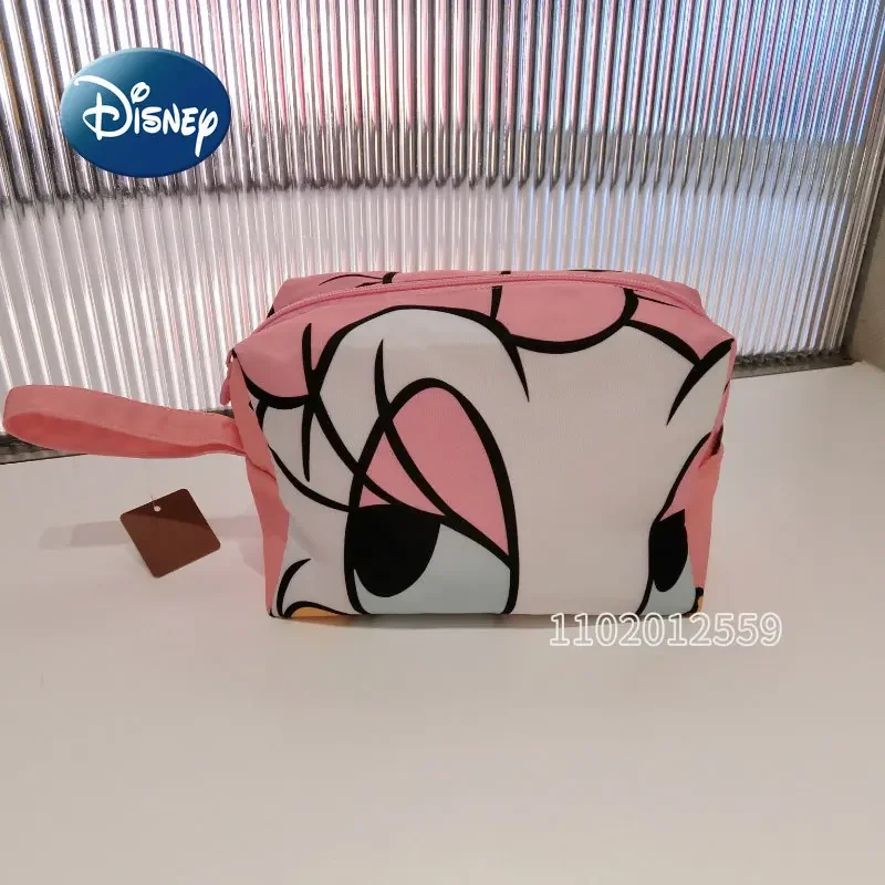 Disney Donald Duck New Women's Cosmetic Bag Luxury Brand Portable Cosmetic Bag Waterproof Large Capacity Cartoon Fashion Red Bag