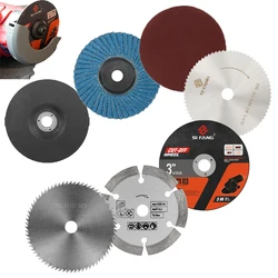 SI FANG 7pcs 75mm Grinding Wheel Flap Disc Sanding Disc HSS Cutting Disc Angle Grinder Accessories for Electric Tool