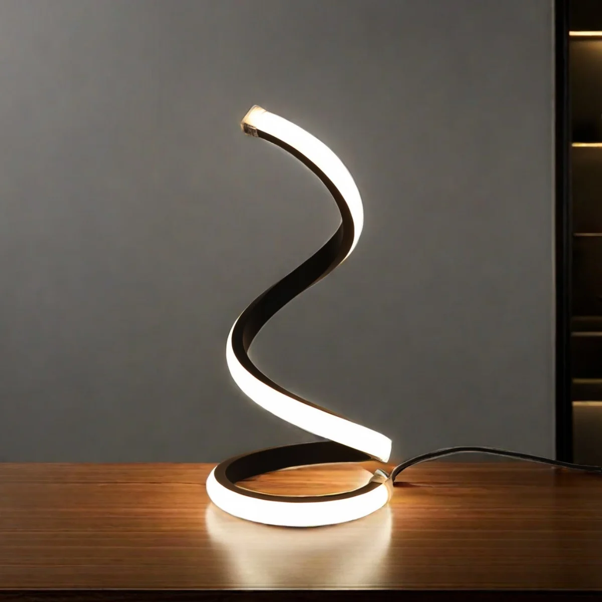 Modern creative 3-color dimmable LED desk lamp, USB powered, suitable for decorative desk lamps in home bedrooms and offices