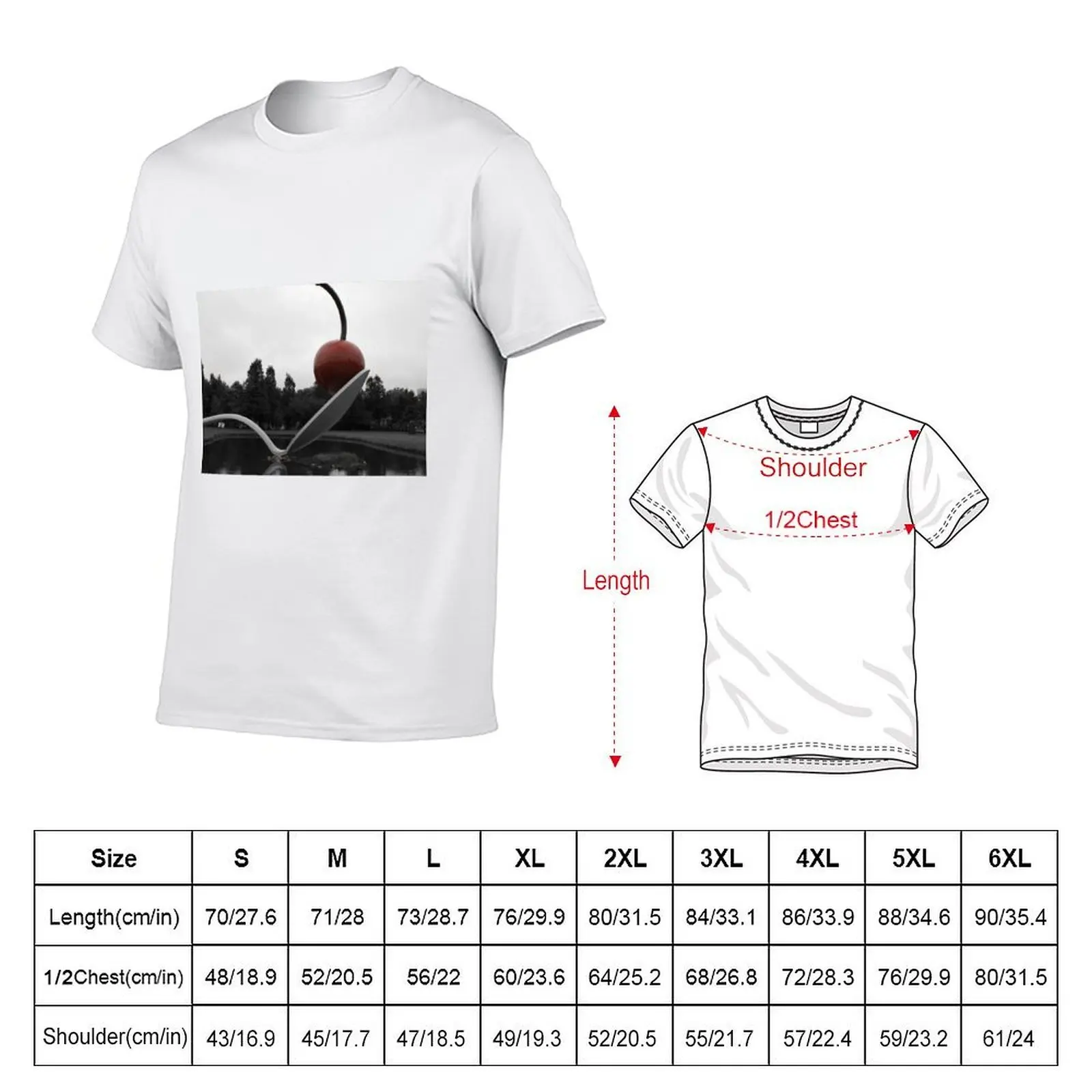 Minneapolis, MN: Classic Cherry and Spoon T-Shirt printed t shirts for man cotton t shirts man 100% T-Shirt
