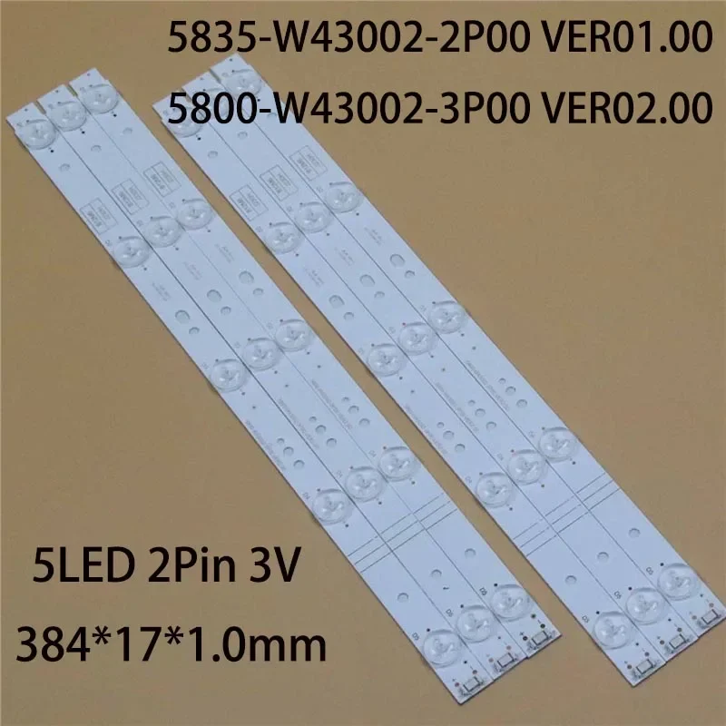 Brand New TV's LED Lamp Bars 5835-W43002-2P00 VER01.00 Backlight Strips 5800-W43002-3P00 VER02.00 Array Bands Matrix Tapes