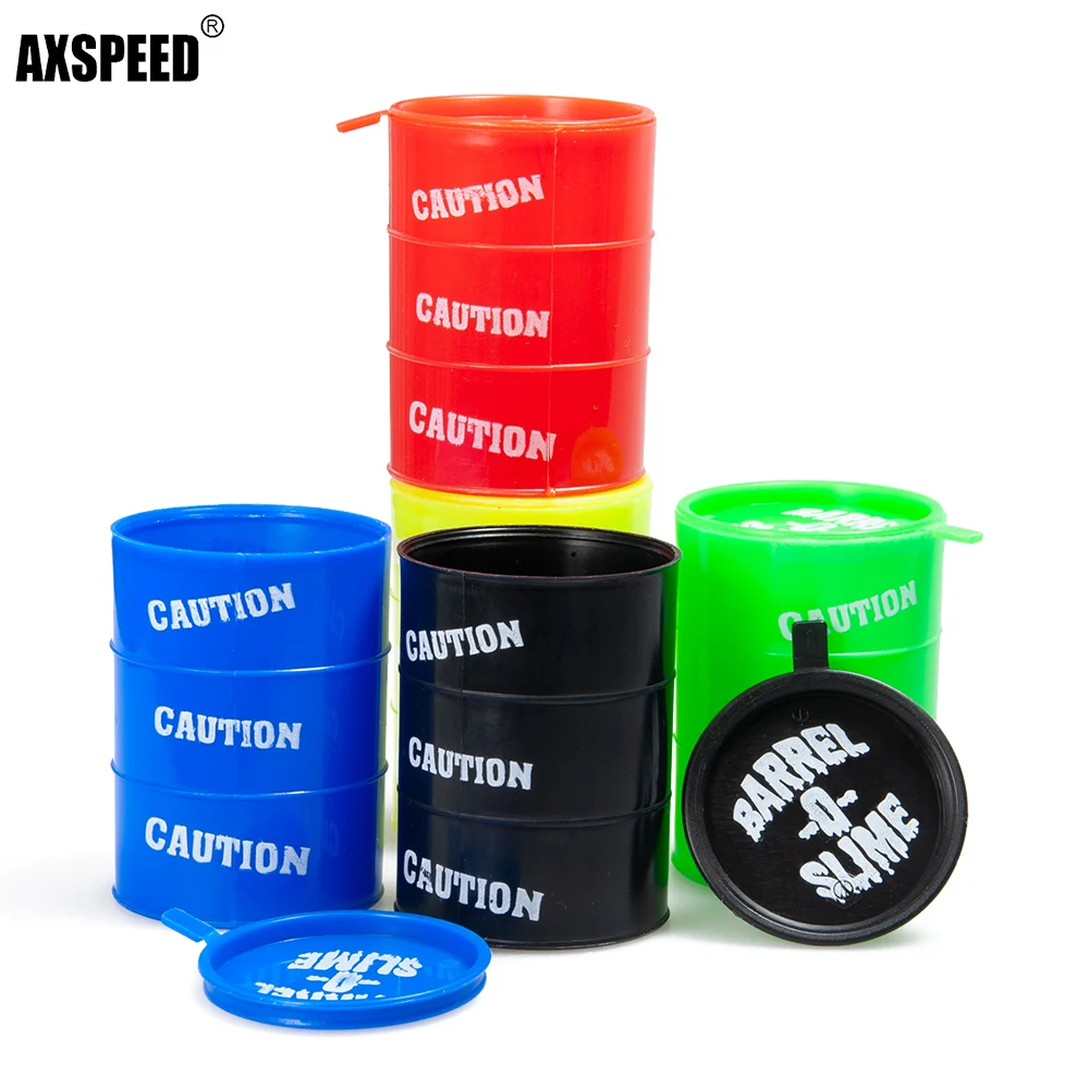 AXSPEED  Plastic Simulation Decoration Oil Drum Fuel Tank Decor Part for SCX10 1/10  RC Model Car Accessories