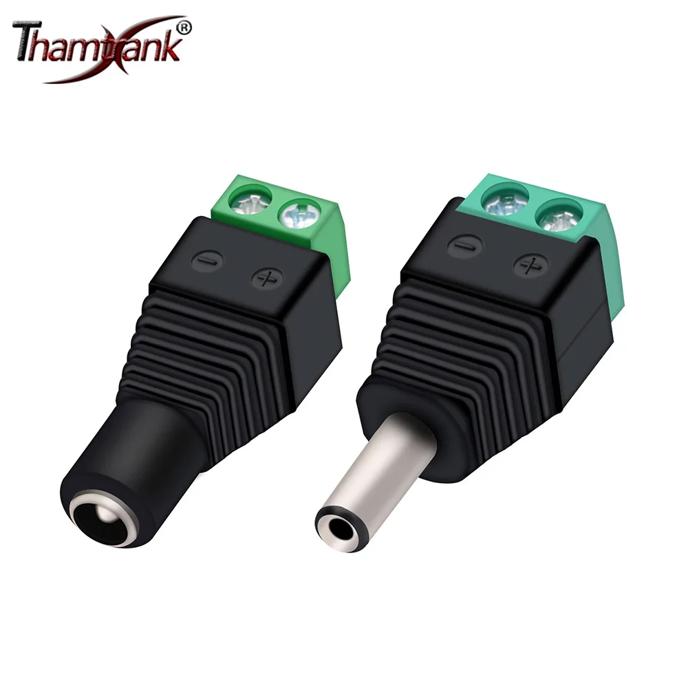 

10pcs/lot 5.5mmx2.5mm Female DC Power Jack Connector for CCTV Cameras Led Strip Light 5525 2 Poles Screw Terminal