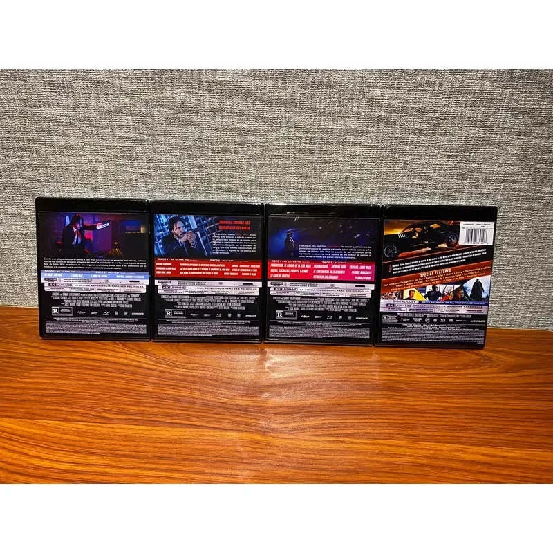 Ruilian Blu-ray Keanu Reeves Fast Agent Series All Four Movies Collection