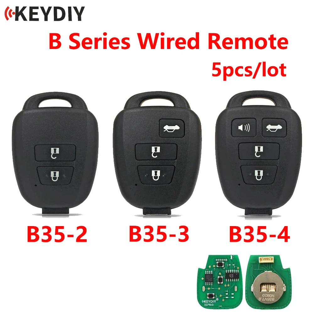 Пульт дистанционного управления KEYDIY, Модель B Series, модель B35, женский, универсальный пульт дистанционного управления для KD900, URG200, модель Mini KD, для стиля Toyota