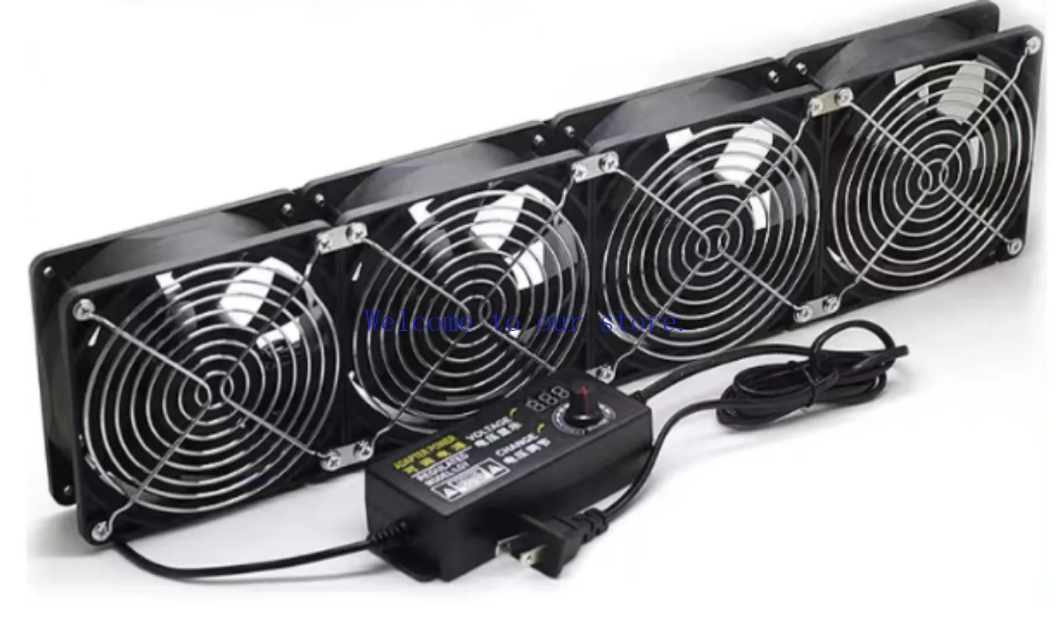 For Delta 12CM chassis 110V-220V adjustable speed computer cabinet graphics card rack water cooling exhaust violent cooling fan